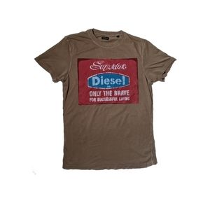 "Diesel" Golden Graphic Tee